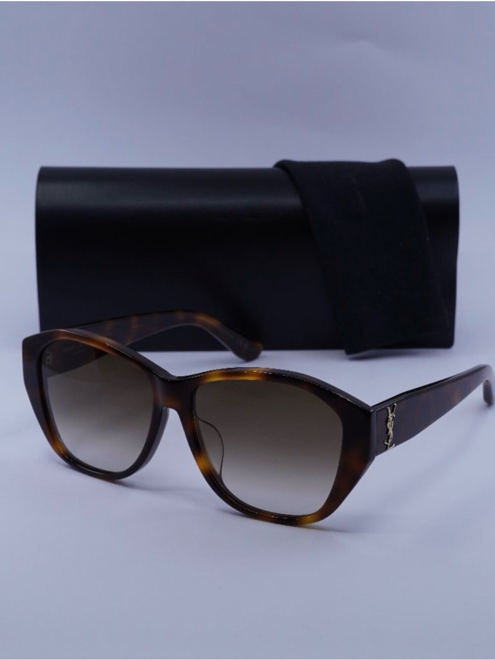 Saint Laurent Tortoiseshell Cat-Eye Sunglasses - Brown Gradient